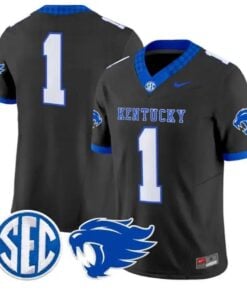 Team Jersey #1 Kentucky Wildcats Jersey 2026 Vapor Limited Stitched by My Store NCAA Football Jerseys