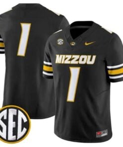 Team Jersey #1 Missouri Tigers Jersey 2026 Vapor Limited All Stitched by My Store NCAA Football Jerseys