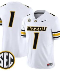 Team Jersey #1 Missouri Tigers Jersey 2026 Vapor Limited All Stitched by My Store NCAA Football Jerseys