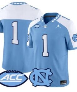 Team Jersey #1 North Carolina Tar Heels 2026 Limited All Stitched by My Store NCAA Football Jerseys