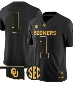 Team Jersey #1 Oklahoma Sooners Jersey 2026 Vapor Limited Stitched by My Store NCAA Football Jerseys