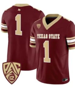 Team Jersey #1 Texas State Bobcats 2026 Vapor Limited All Stitched by My Store NCAA Football Jerseys