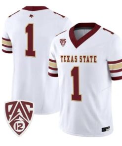 Team Jersey #1 Texas State Bobcats 2026 Vapor Limited All Stitched by My Store NCAA Football Jerseys