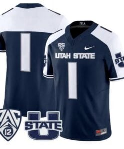 Team Jersey #1 Utah State Aggies 2026 Vapor Limited All Stitched by My Store NCAA Football Jerseys