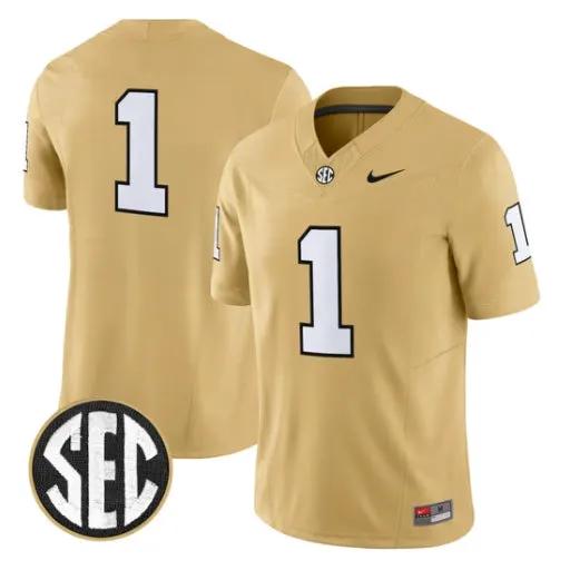 Team Jersey #1 Vanderbilt Commodores 2026 Vapor V2 Limited Stitched by My Store NCAA Football Jerseys