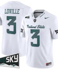 Terence Loville Jersey #3 Portland State Vikings 2026 Limited All Stitched by My Store NCAA Football Jerseys