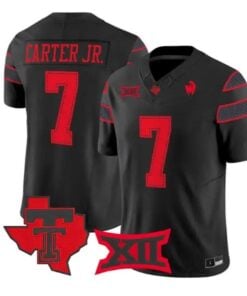Terrance Carter Jr. Jersey #7 Texas Tech Red Raiders 2026 Vapor Limited Stitched by My Store NCAA Football Jerseys