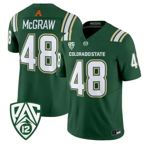 Thurman McGraw Jersey #48 Colorado State Rams 2026 Vapor All Stitched 2 Thurman McGraw Jersey #48 Colorado State Rams 2026 Vapor All Stitched by My Store NCAA Football Jerseys