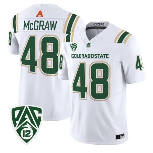 Thurman McGraw Jersey #48 Colorado State Rams 2026 Vapor All Stitched 3 Thurman McGraw Jersey #48 Colorado State Rams 2026 Vapor All Stitched by My Store NCAA Football Jerseys