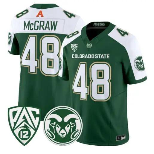 Thurman McGraw Jersey #48 Colorado State Rams 2026 Vapor All Stitched 1 Thurman McGraw Jersey #48 Colorado State Rams 2026 Vapor All Stitched by My Store NCAA Football Jerseys