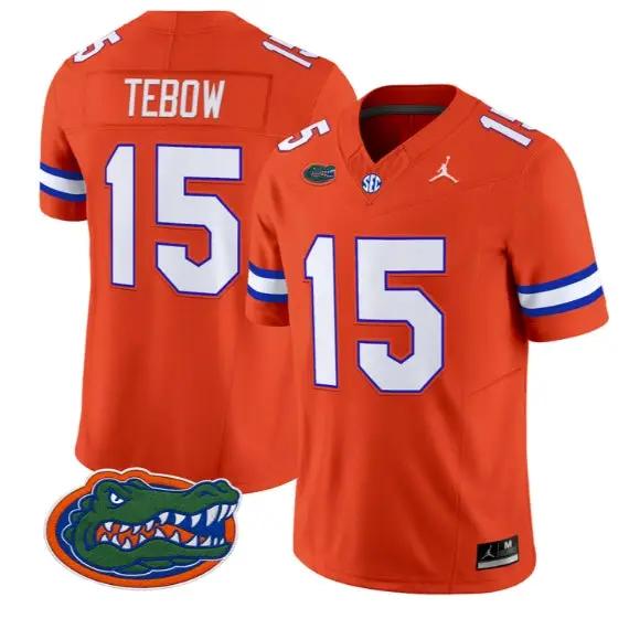 Tim Tebow #15 Florida Gators Jersey 2026 Vapor Limited Stitched by My Store NCAA Football Jerseys
