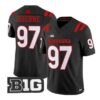 Tom Osborne #97 Nebraska Cornhuskers Jersey 2026 Alter All-black Vapor Stitched by My Store NCAA Football Jerseys
