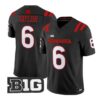 Trae Taylor #6 Nebraska Cornhuskers Jersey 2026 Alter All-black Limited Stitched by My Store NCAA Football Jerseys