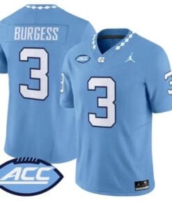 Travis Burgess Jersey #3 North Carolina Tar Heels 2026 All Stitched by My Store NCAA Football Jerseys