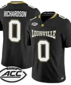 Tre Richardson Jersey #0 Louisville Cardinals 2026 For The Ville Vapor Stitched by My Store NCAA Football Jerseys