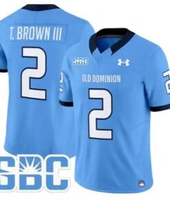 Tre' Brown III Jersey #2 Old Dominion Monarchs 2026 Limited Stitched by My Store NCAA Football Jerseys