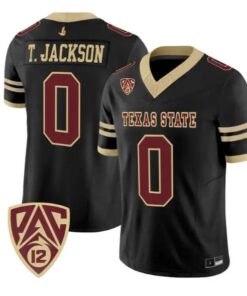 Tymere Jackson Jersey #0 Texas State Bobcats 2026 Vapor All Stitched by My Store NCAA Football Jerseys