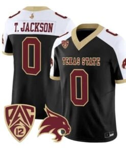 Tymere Jackson Jersey #0 Texas State Bobcats 2026 Vapor All Stitched by My Store NCAA Football Jerseys
