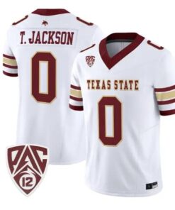 Tymere Jackson Jersey #0 Texas State Bobcats 2026 Vapor All Stitched by My Store NCAA Football Jerseys