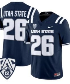 Utah State Jersey #26 Utah State Aggies 2026 Vapor Limited Stitched by My Store NCAA Football Jerseys