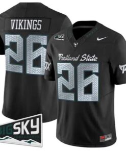 Vikings State Jersey #26 Portland State Vikings 2026 Limited All Stitched by My Store NCAA Football Jerseys