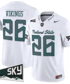 Vikings State Jersey #26 Portland State Vikings 2026 Limited All Stitched by My Store NCAA Football Jerseys
