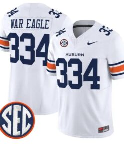 War Eagle #334 Auburn Tigers Jersey 2026 Vapor Limited All Stitched by My Store NCAA Football Jerseys