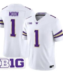 Warren Moon #1 Washington Huskies Jersey 2026 Limited All Stitched by My Store NCAA Football Jerseys
