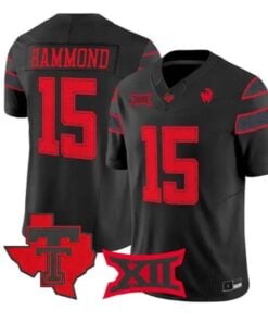 Will Hammond Jersey #15 Texas Tech Red Raiders 2026 Vapor Limited All Stitched by My Store NCAA Football Jerseys