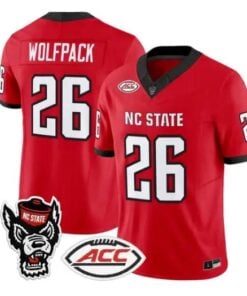 Wolfpack Jersey #26 NC State Wolfpack 2026 Vapor Limited All Stitched by My Store NCAA Football Jerseys