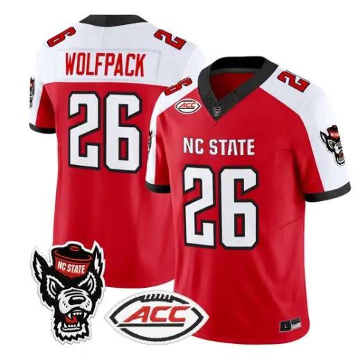 Wolfpack Jersey #26 NC State Wolfpack 2026 Vapor Limited All Stitched by My Store NCAA Football Jerseys