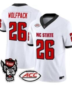 Wolfpack Jersey #26 NC State Wolfpack 2026 Vapor Limited All Stitched by My Store NCAA Football Jerseys