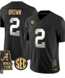 Zabien Brown #2 Alabama Crimson Tide Jersey 2026 Alabama Stitched by My Store NCAA Football Jerseys