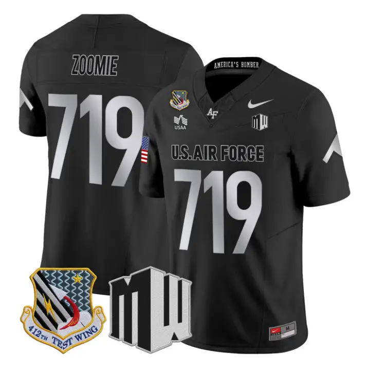 Zoomie Jersey #719 Air Force Falcons 2026 Vapor Limited All Stitched by My Store NCAA Football Jerseys