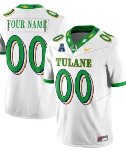Tulane Green Wave 2026 City Football Vapor Custom Jersey - Stitched by Tulane Green Wave