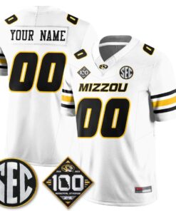 MIZZ 100th Anniversary of Memorial Stadium Vapor Custom Jersey - Stitched by Missouri Tigers