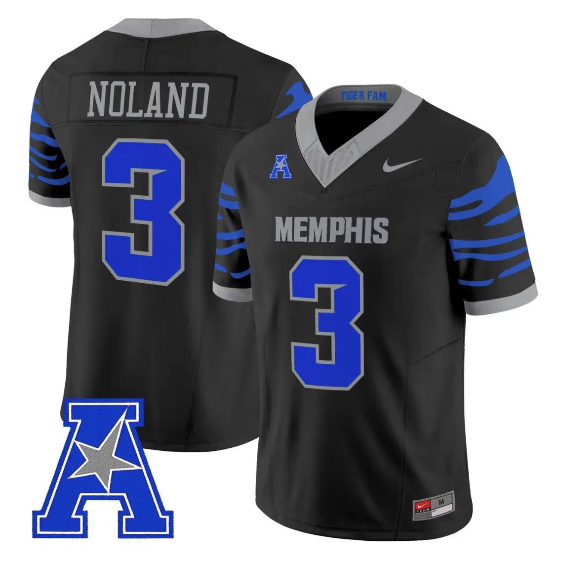 Air Noland Jersey #3 Memphis Tigers 2026 Vapor Limited All Stitched by My Store NCAA Football Jerseys