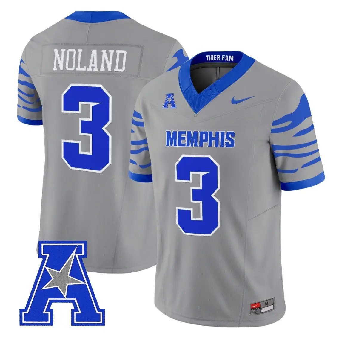 Air Noland Jersey #3 Memphis Tigers 2026 Vapor Limited All Stitched by My Store NCAA Football Jerseys