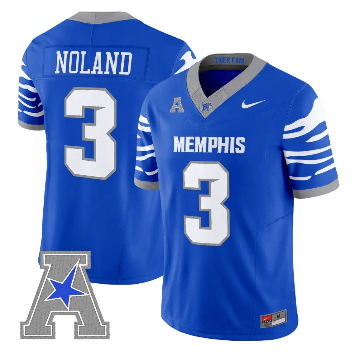 Air Noland Jersey #3 Memphis Tigers 2026 Vapor Limited All Stitched by My Store NCAA Football Jerseys