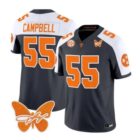 Amare Campbell Jersey #55 Tennessee Volunteers 2026 Stitched by My Store NCAA Football Jerseys