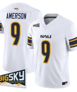 Archie Amerson Jersey #9 Northern Arizona Lumberjacks 2026 Vapor Stitched by My Store NCAA Football Jerseys