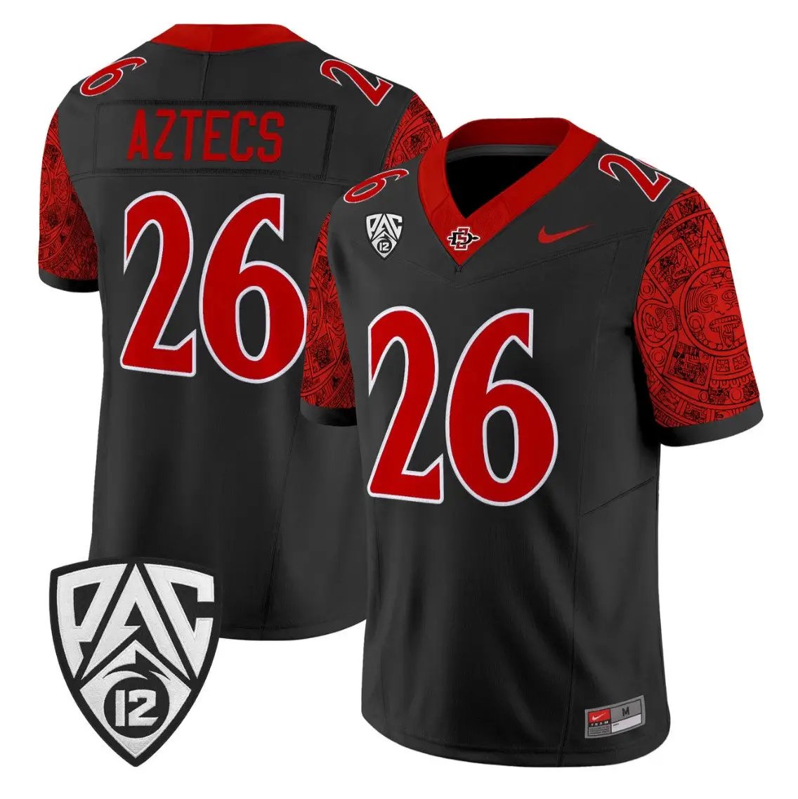 Aztecs Jersey #26 San Diego State Aztecs 2026 Vapor Stitched by My Store NCAA Football Jerseys