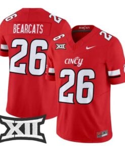 Bearcats Jersey #26 Cincinnati Bearcats 2026 Vapor Limited All Stitched 5 Bearcats Jersey #26 Cincinnati Bearcats 2026 Vapor Limited All Stitched by My Store NCAA Football Jerseys