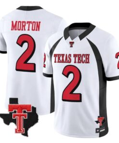 Behren Morton Jersey #2 Texas Tech Red Raiders 2026 Throwback All Stitched by My Store NCAA Football Jerseys