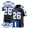 Blue_Devils_Jersey_26_Duke_Blue_Devils_2026_Vapor_Limited_Stitched_Black_Alter - Robert Henrys Blue Devils Jersey #26 Duke Blue Devils 2026 Vapor Limited Stitched by My Store NCAA Football Jerseys