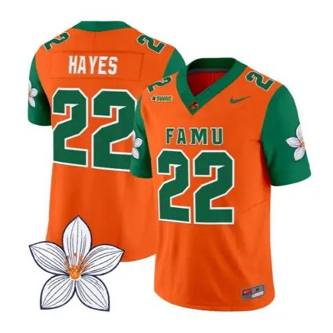 Bob Hayes Jersey #22 Florida A&M Rattlers Vapor Limited All Stitched by My Store NCAA Football Jerseys