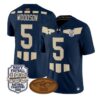 Braxton Woodson Jersey #5 Navy Midshipmen 1926 National Championship Stitched by My Store NCAA Football Jerseys