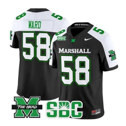 Braydin Ward Jersey #58 Marshall Thundering Herd Stitched by My Store NCAA Football Jerseys