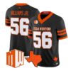 Brian Williams Jr Jersey #56 UTEP Miners 2026 Going Dark in the Sun City Stitched by My Store NCAA Football Jerseys