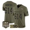 Buckeyes Jersey #614 Ohio State Buckeyes 2026 Salute to Service Stitched Olive by My Store NCAA Football Jerseys